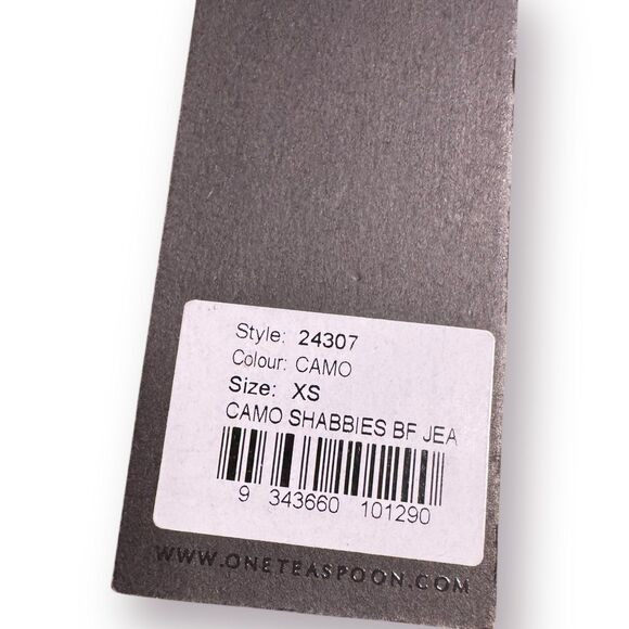 One‎ Teaspoon Camo Shabbies Pants Women's Size XSmall Lightweight Denim BNWT - Picture 9 of 9